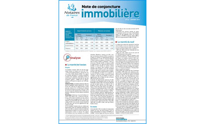 Note de conjoncture immobilière des notaires de france / N22