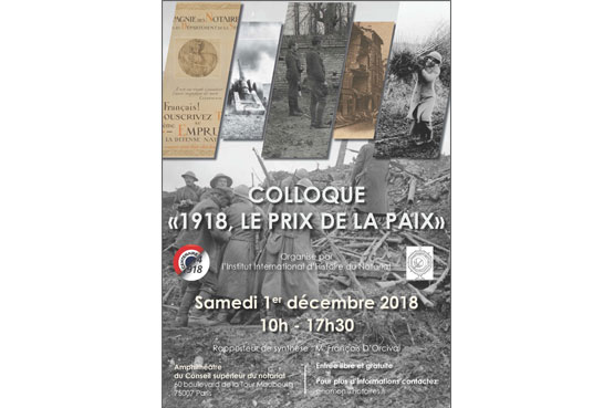 "1918, Le prix de la Paix" : le colloque sur la Grande Guerre