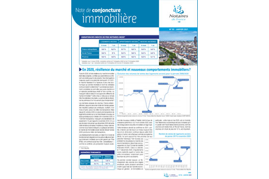 Note de conjoncture immobilière n°50 / Janvier 2021