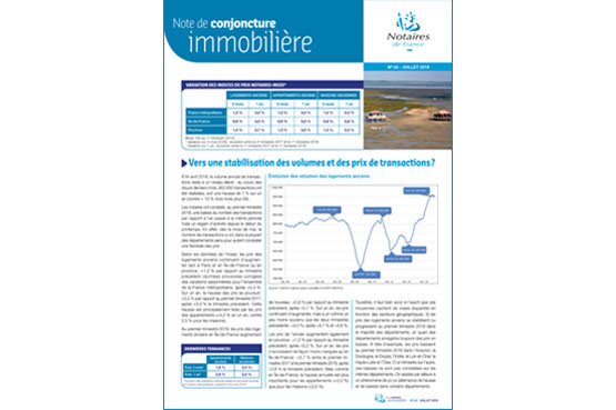 Note de conjoncture immobilière / N°40