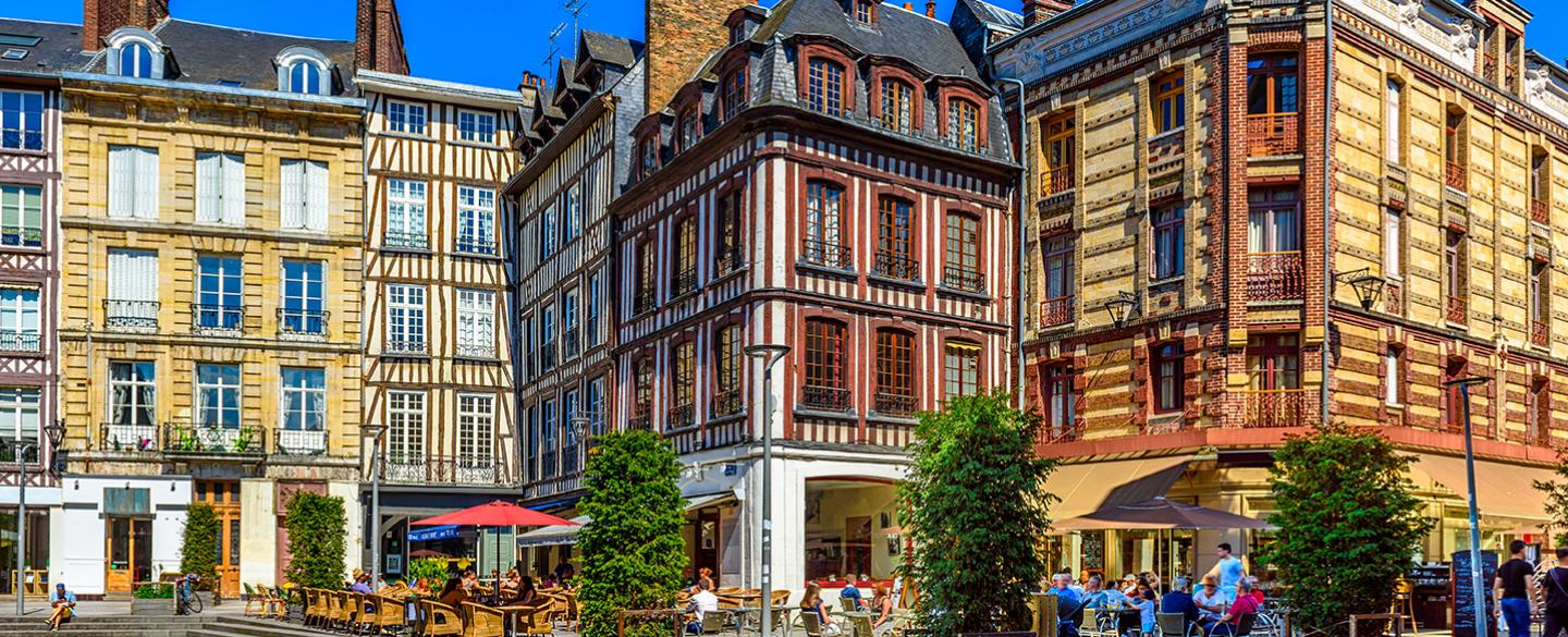 Le centre ville de Rouen pour illustrer le marché immobilier français ©EkaterinaBelova/AdobeStock